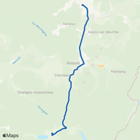 Vosges 88 17 - St-Dié-des-Vosges / Gérardmer map