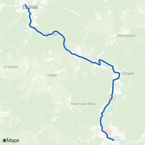 Vosges 88 11 - Épinal / Remiremont map