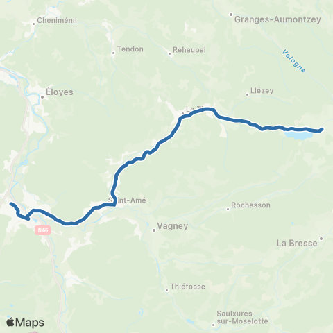 Vosges 88 12 - Remiremont / Gérardmer map