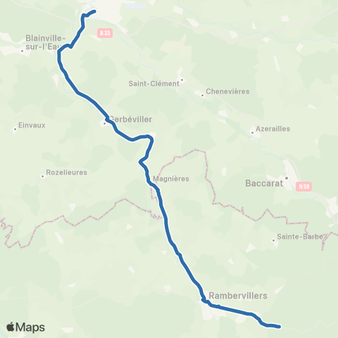 Vosges 88 8 - Lunéville / Jeanménil Fraispertuis map