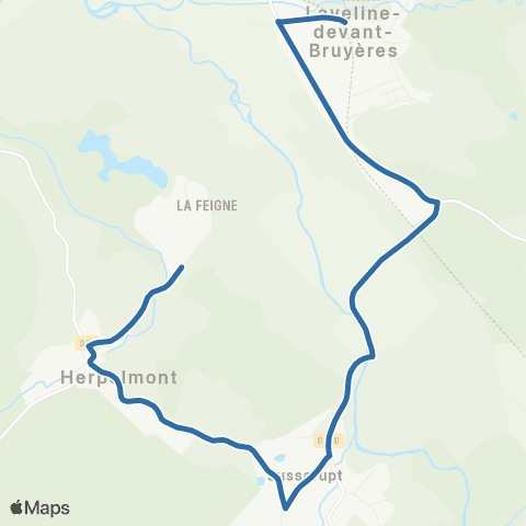 Fluo 88 Herpelmont / Laveline-Dvt-Bruyères map