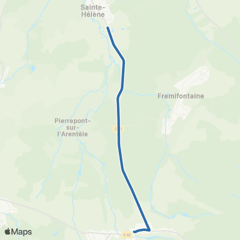 Fluo 88 Ste-Hélène / Grandvillers map