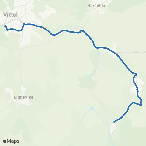 Fluo 88 Thuillieres / Vittel map