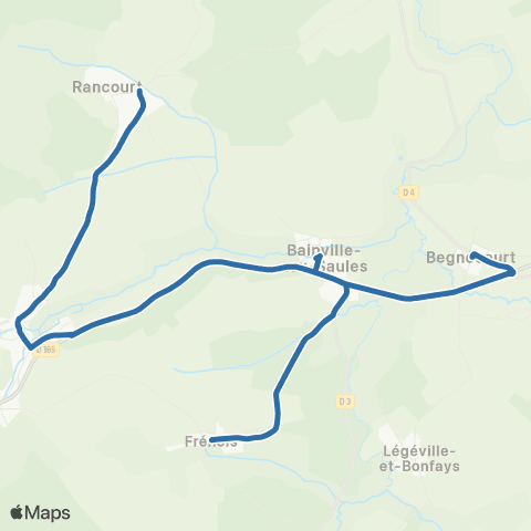 Fluo 88 Begnecourt / Valfroicourt / Frenois map