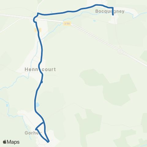 Fluo 88 Bocquegney / Hennecourt map