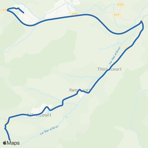 Fluo 88 Viviers-Offroicourt / Rouvres-e-Xaintois map