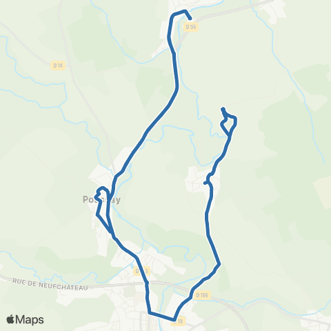 Fluo 88 Mazirot / Poussay map