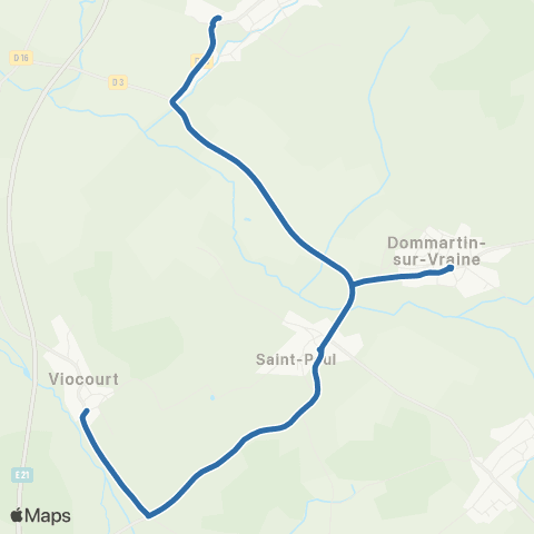 Fluo 88 Viocourt / Rainville map