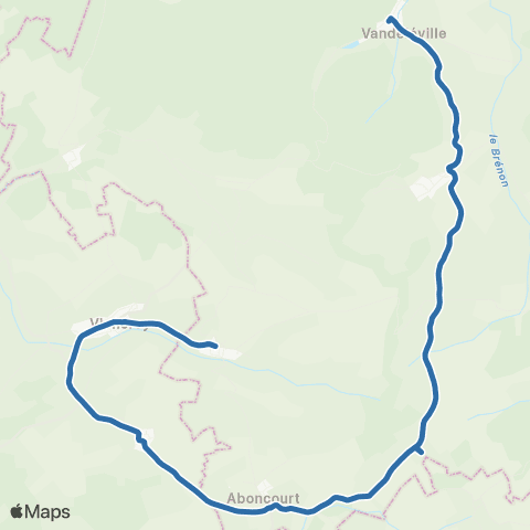 Fluo 88 Vandeleville / Vicherey map