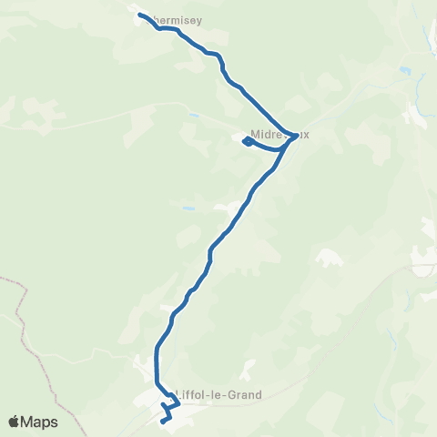 Fluo 88 Chermisey / Liffol le Grand map