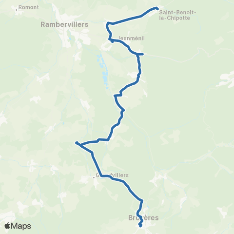 Fluo 88 St-Benoit-la-Chipotte / Bruyères map