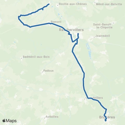 Fluo 88 St-Maurice-sur-Mortagne / Bruyères map
