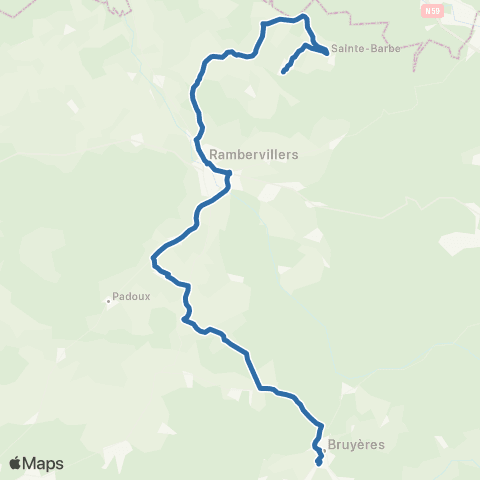 Fluo 88 Ménil-sur-Belvitte / Bruyères map