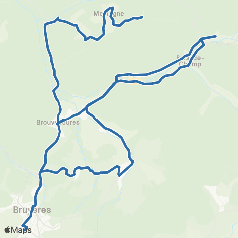 Fluo 88 Les Rouges-Eaux / Bruyères map