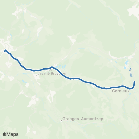 Fluo 88 Corcieux / Bruyères map