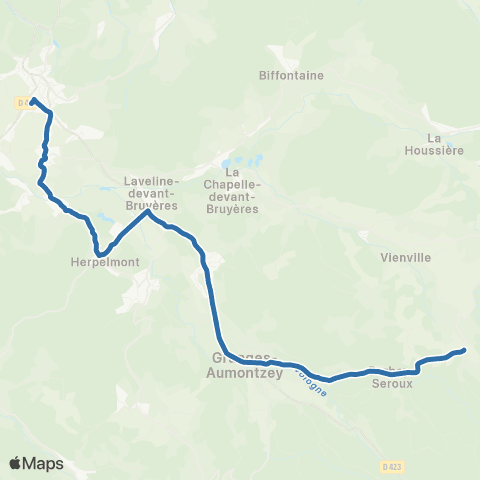 Fluo 88 Arrentes-de-Corcieux / Bruyères map