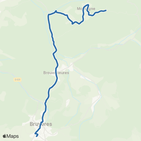 Fluo 88 Mortagne / Bruyères map