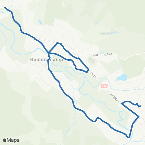 Fluo 88 Ramonchamp / le Thillot map