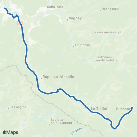 Fluo 88 Bussang / Remiremont map