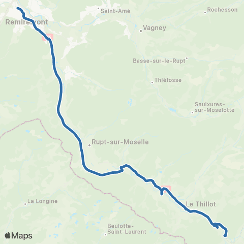 Fluo 88 Fresse-sur-Moselle / Remiremont map