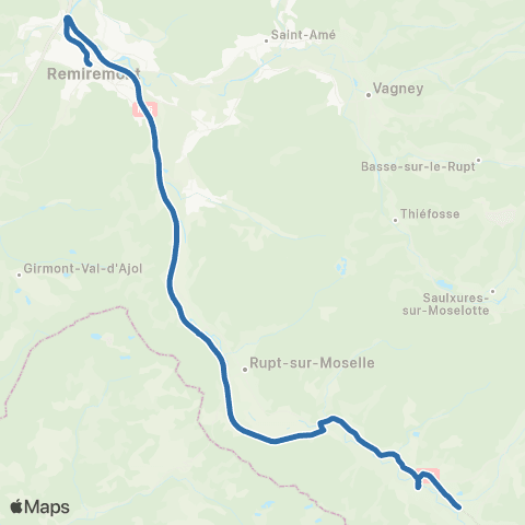 Fluo 88 Le Thillot / Remiremont map