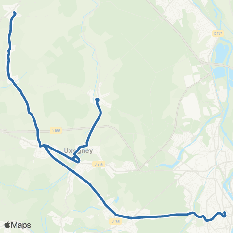 Fluo 88 Bouxieres-aux-Bois / Épinal map