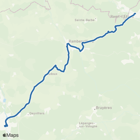 Fluo 88 Raon-l-Etape / Épinal map