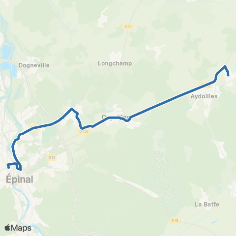 Fluo 88 Fontenay / Épinal map