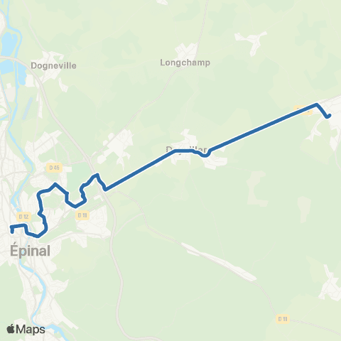 Fluo 88 Aydoilles / Épinal map