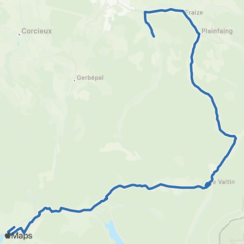 Fluo 88 Ban-sur-Meurthe-Clefcy / Gérardmer map