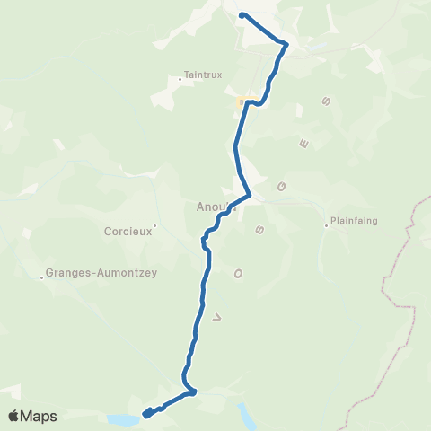Fluo 88 St-Dié-des-Vosges / Gérardmer map