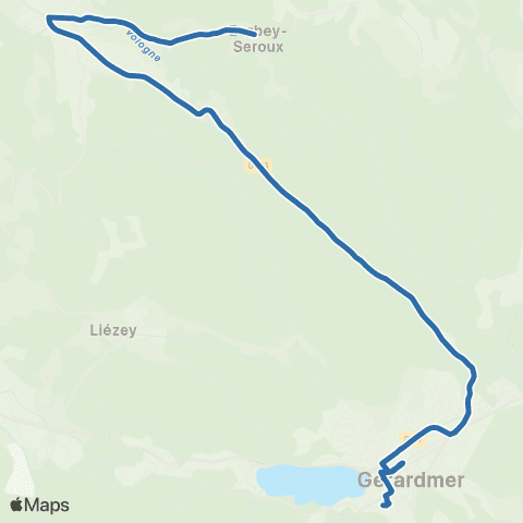 Fluo 88 Barbey-Seroux / Gérardmer map