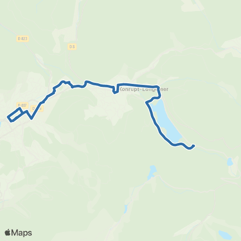 Fluo 88 Xonrupt-Longemer / Gérardmer map