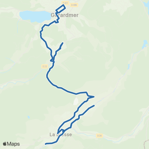 Fluo 88 La Bresse / Gérardmer map