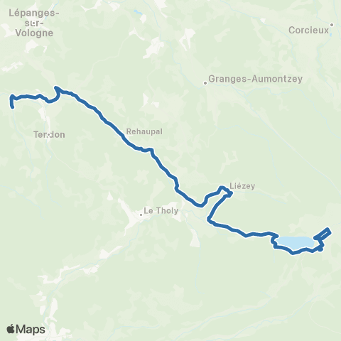 Fluo 88 Le Tholy / Gérardmer map