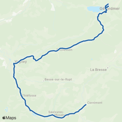 Fluo 88 Cornimont / Gérardmer map