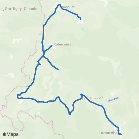 Fluo 88 Sauville / Lamarche map