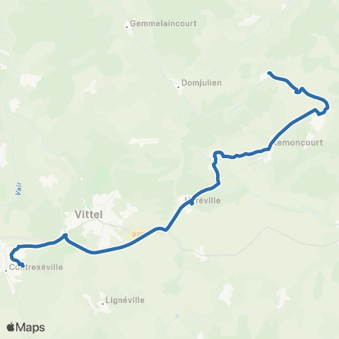 Fluo 88 Estrennes / Vittel map