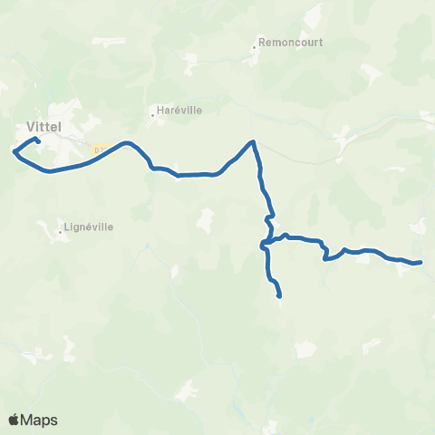 Fluo 88 Les Vallois / Vittel map