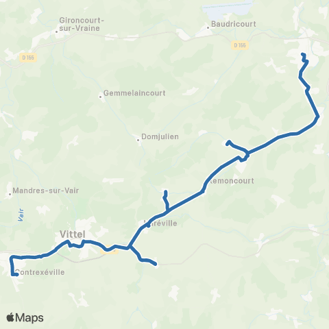 Fluo 88 Mirecourt / Vittel map