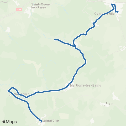 Fluo 88 Lamarche / Contrexéville map
