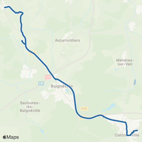 Fluo 88 Aulnois / Contrexéville map
