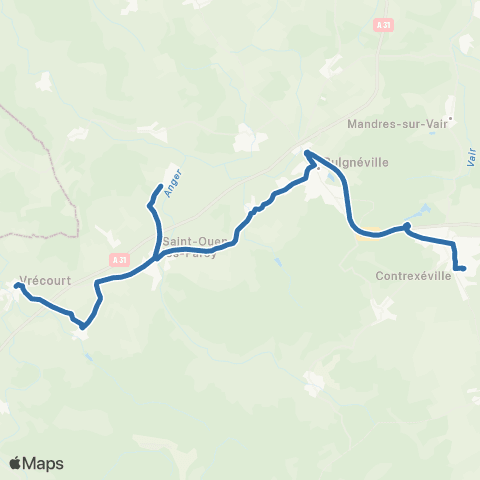 Fluo 88 Vrecourt / Contrexéville map