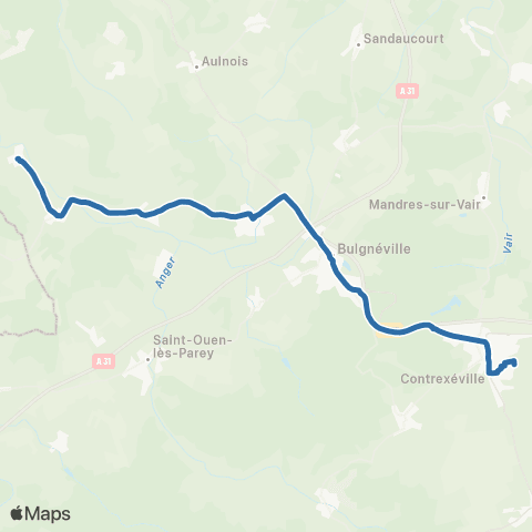 Fluo 88 Gendreville / Contrexéville map