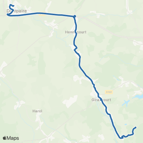 Fluo 88 Girancourt / Dompaire map