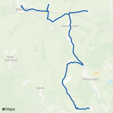 Fluo 88 Dommartin-aux-Bois / Dompaire map