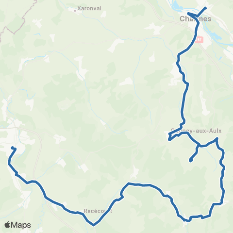 Fluo 88 St-Vallier / Mirecourt map