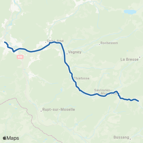 Fluo 88 Saulxures-sur-Moselotte / Remiremont map