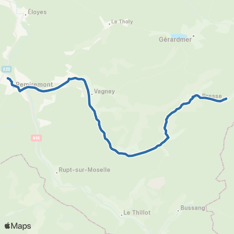 Fluo 88 La Bresse / Remiremont map