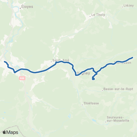 Fluo 88 Rochesson / Remiremont map
